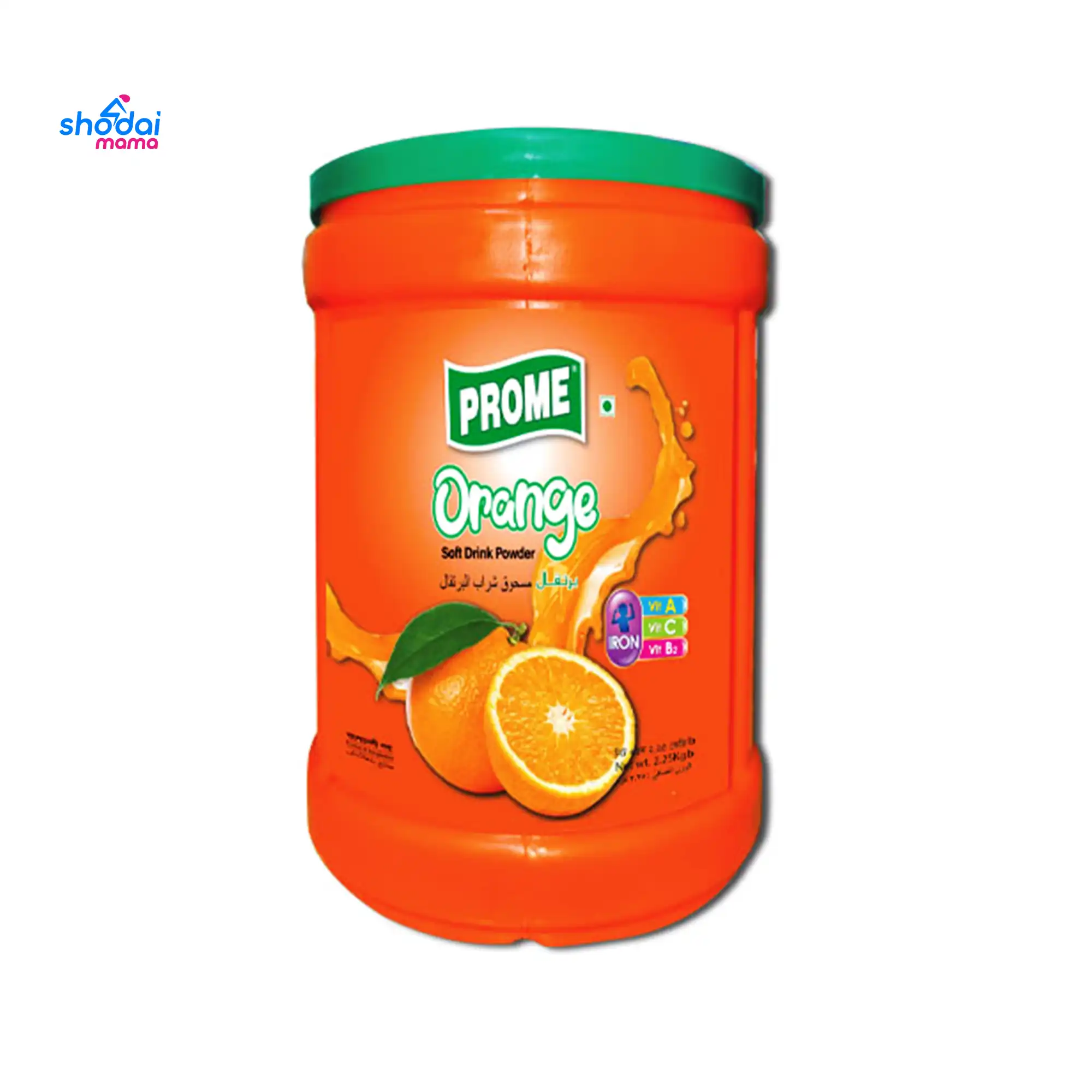 Prome Orange Soft Drink Powder 1250gm (Cane)